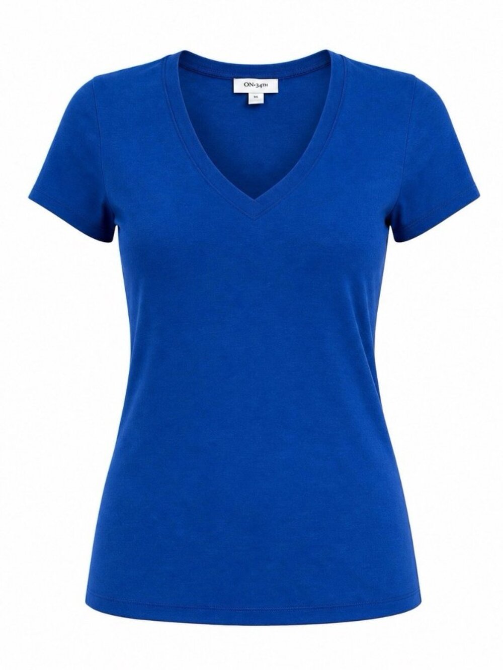 On 34th Women's Modal V-Neck T-Shirt, Cobalt Glaze Size Xs